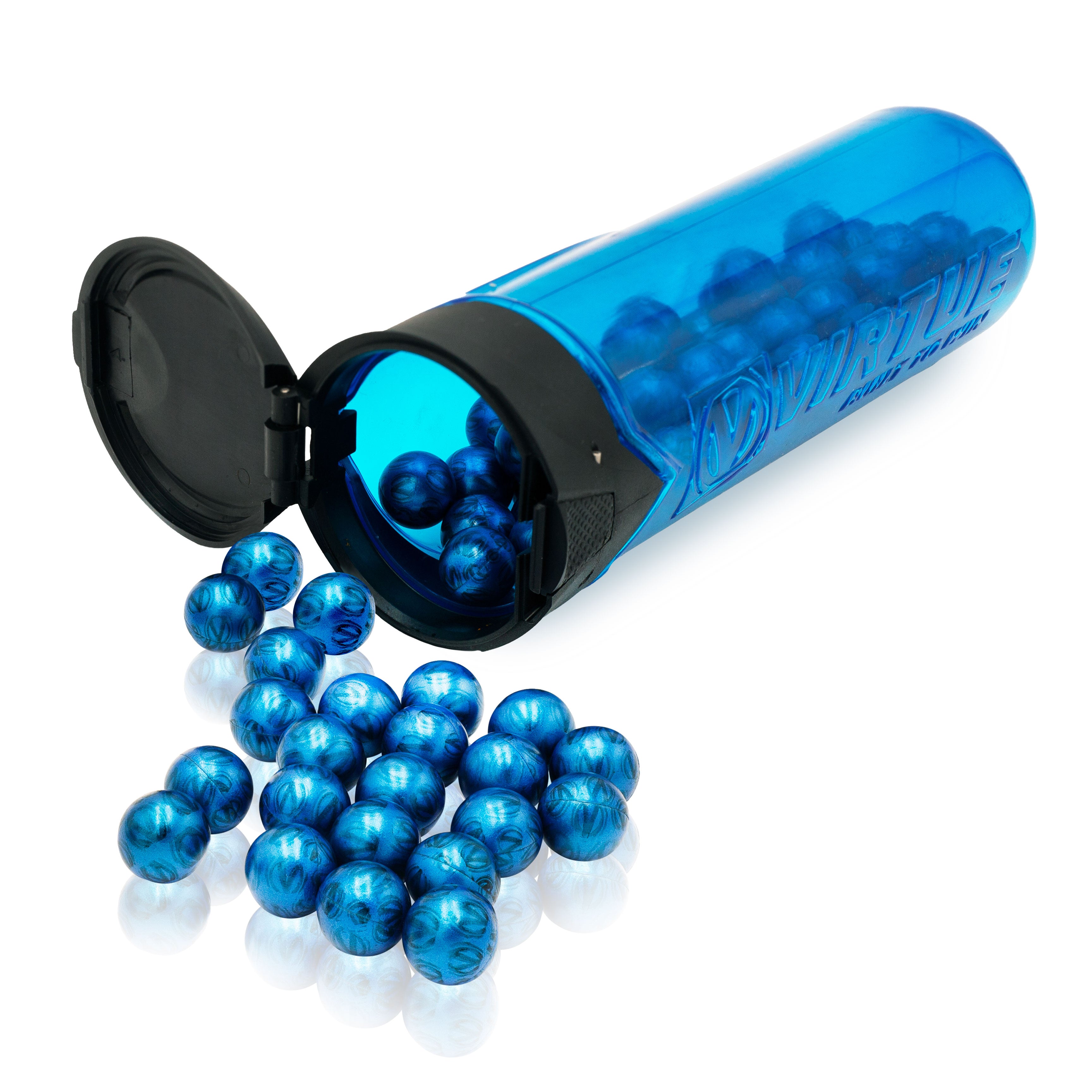 120 Cases - Ace Paintballs - Blue V-Logo Shell / Orange Fill